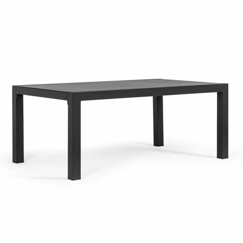 Outdoor Lounge aus Aluminium mit Kissen aus Stoff - Armonia Viadurini