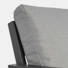 Outdoor Lounge aus Aluminium mit Kissen aus Stoff - Armonia Viadurini