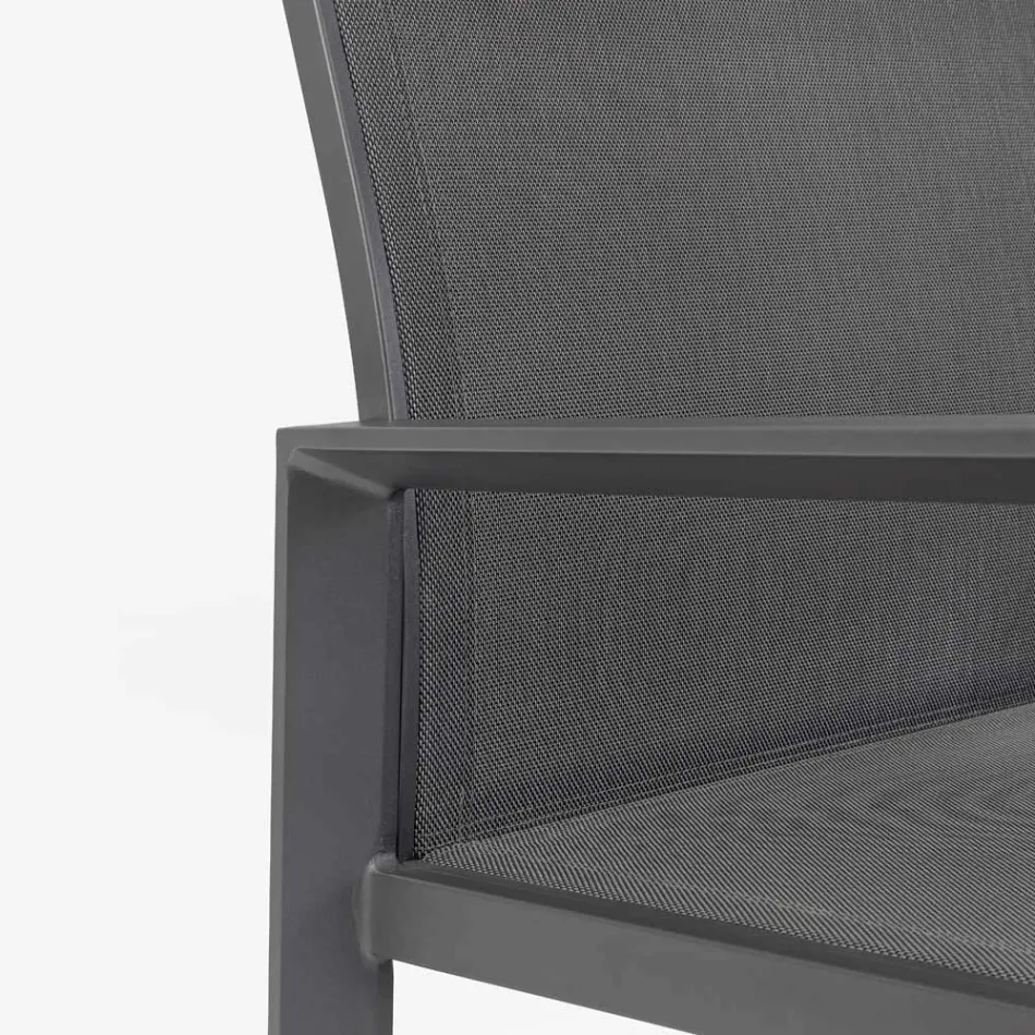 Gartenlounge mit 1 Sofa, 2 Sesseln und 1 Couchtisch - Plan Viadurini