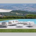 Gartenlounge mit 1 Sofa und 2 Sesseln Made in Italy - Planter