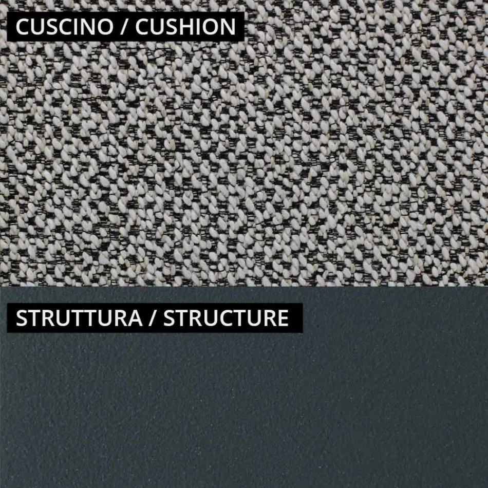 Gartenlounge mit 1 Sofa und 2 Sesseln Made in Italy - Planter Viadurini