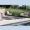 Gartenlounge mit 2 Sesseln und 1 2-Sitzer-Sofa Made in Italy - Fontana