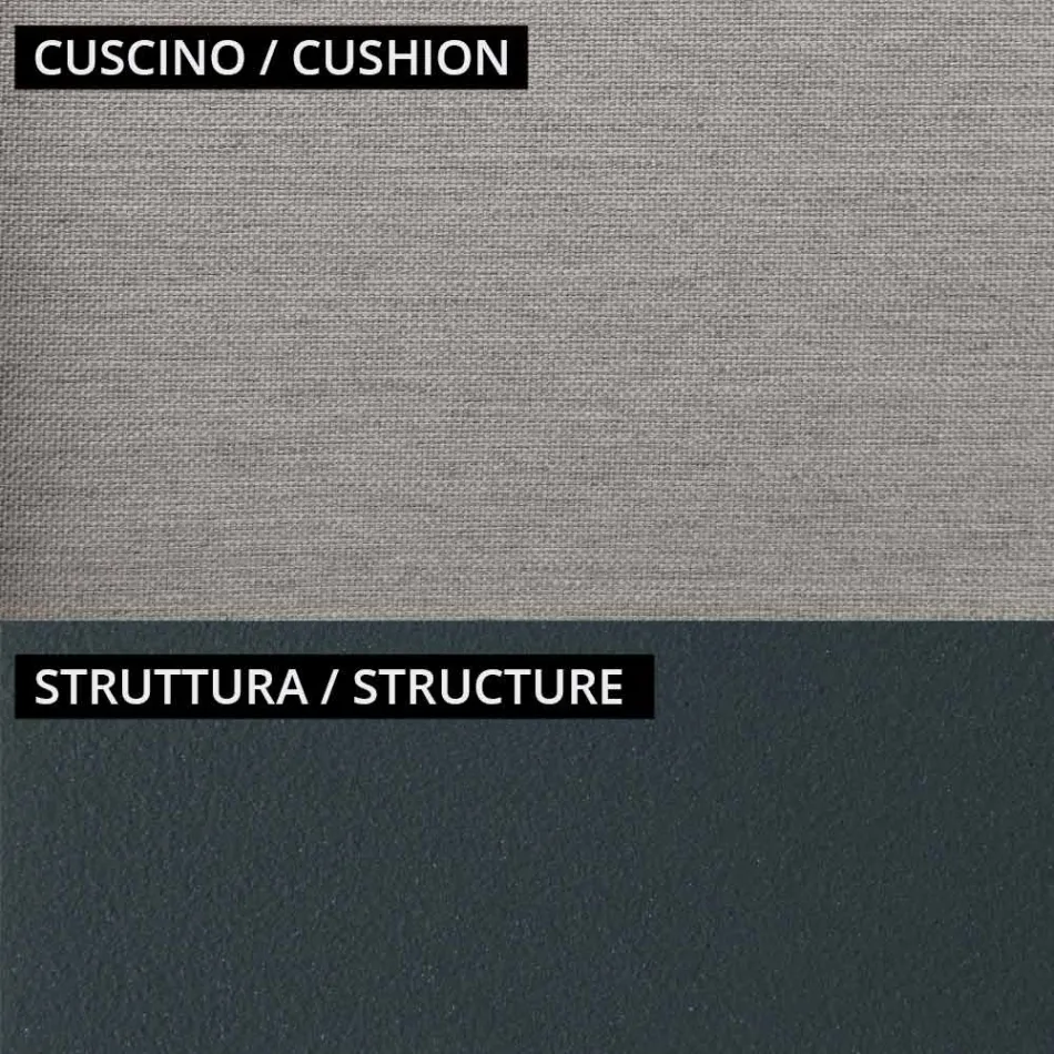 Gartenlounge mit 2 Sesseln und 1 2-Sitzer-Sofa Made in Italy - Fontana Viadurini