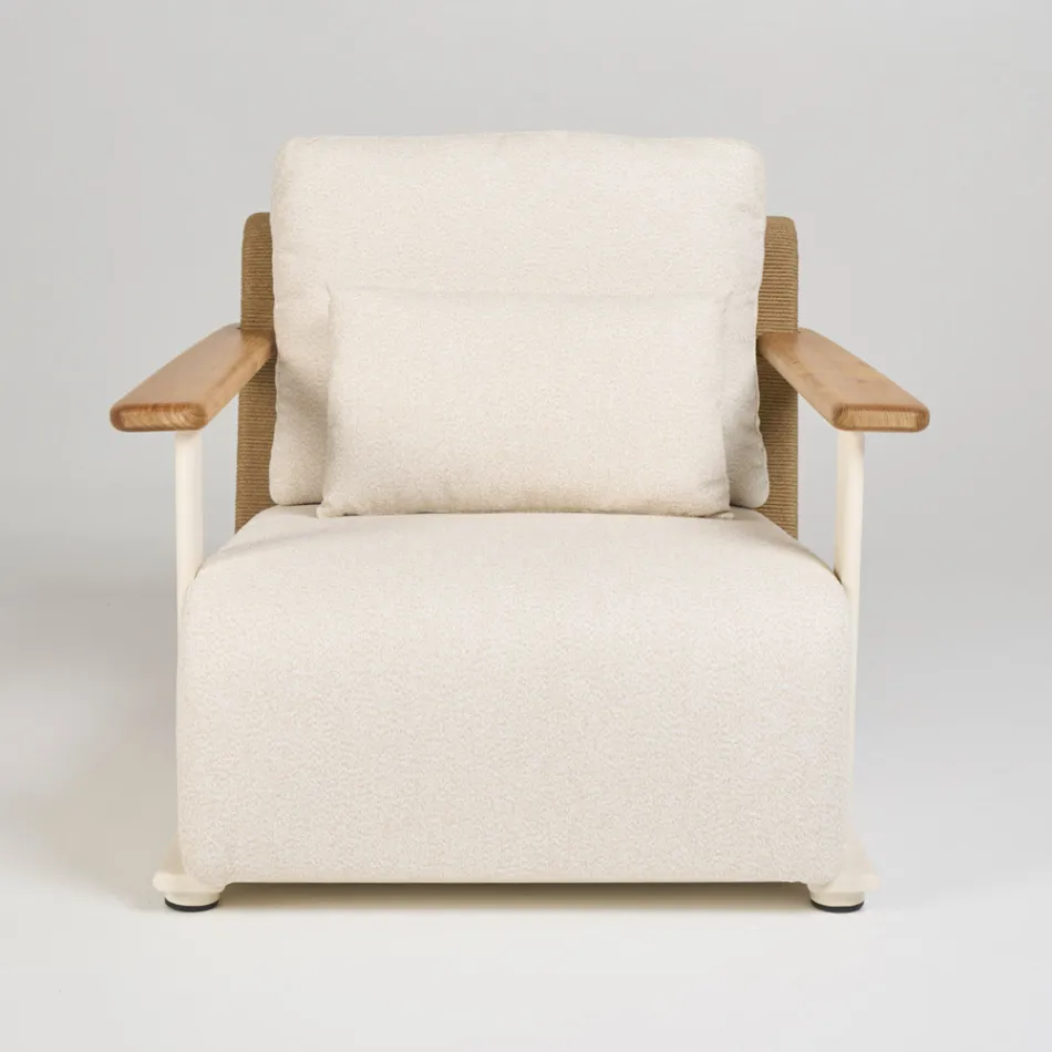 Gartenlounge mit Sofa, 2 Sesseln und Couchtisch - Montorio Viadurini