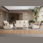 Gartenlounge mit Sofa, 2 Sesseln und Couchtisch - Montorio Viadurini
