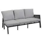 Gartenlounge mit Sofa und Couchtisch aus Aluminium - Label Viadurini