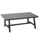 Gartenlounge mit Sofa und Couchtisch aus Aluminium - Label Viadurini