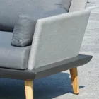 Garden Lounge mit anthrazitgrauer Aluminiumstruktur - Fouquer Viadurini