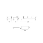 Garden Lounge mit anthrazitgrauer Aluminiumstruktur - Fouquer Viadurini