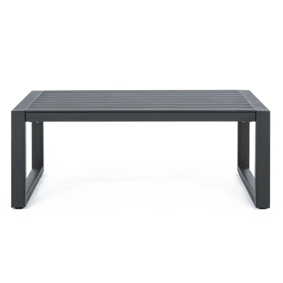 Gartenlounge im weißen oder schwarzen Aluminiumdesign – Milk Rain Viadurini