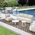 Gartenlounge-Set aus Aluminium und 2 Couchtische aus Aluminium - Brisa