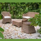 Gartenlounge aus Aluminium und Polyrattan Geflecht - Melina Viadurini