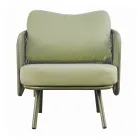 Rotes oder grünes Aluminium-Garten-Wohnzimmer - Regalrise Viadurini