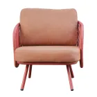 Rotes oder grünes Aluminium-Garten-Wohnzimmer - Regalrise Viadurini