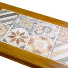 Garten Lounge Set aus geöltem Akazienholz Naturfarbe - Technisch Viadurini