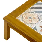 Garten Lounge Set aus geöltem Akazienholz Naturfarbe - Technisch Viadurini