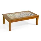 Garten Lounge Set aus geöltem Akazienholz Naturfarbe - Technisch Viadurini