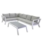 Garten-Lounge aus Aluminium - Pastellfarben Viadurini