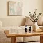 Designer-Schach- und Damespielset aus Plexiglas mit Schublade, hergestellt in Italien - Elora Viadurini