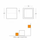 Cube Leuchtregal Slide Open Cube modernes Design aus Italien Viadurini