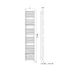 Handtuchwärmer mit elektrischem System und Stahlkonstruktion, hergestellt in Italien – Sirup Viadurini