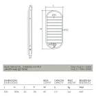 „Tutto Tondo Slim“ Design-Handtuchwärmer aus Stahl Made in Italy - Glatt Viadurini