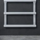 Elektrischer Handtuchwärmer mit kreisförmigen Elementen, hergestellt in Italien – Erdbeere Viadurini