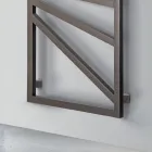 Elektrischer Handtuchwärmer mit quadratischen Elementen, hergestellt in Italien – Mandeln Viadurini