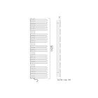 Elektrischer Handtuchwärmer aus Kohlenstoffstahl, hergestellt in Italien – Sauerkirschen Viadurini