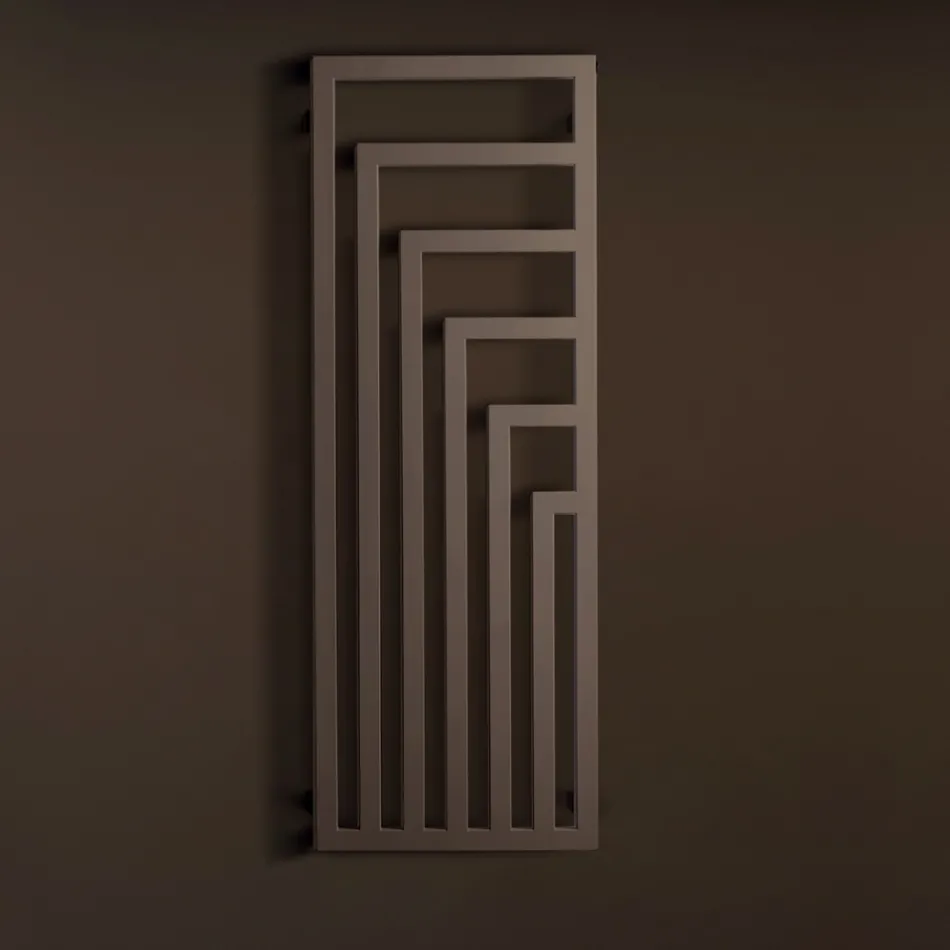 Elektrischer Handtuchwärmer aus Stahl mit modernem Design Made in Italy - Potentia Viadurini