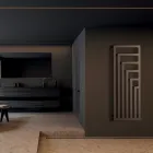 Elektrischer Handtuchwärmer aus Stahl mit modernem Design Made in Italy - Potentia Viadurini