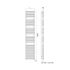 Elektrischer Handtuchwärmer in Stahl-Aluminium-Ausführung, hergestellt in Italien – Brioches Viadurini