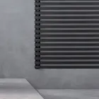 Elektrischer Handtuchwärmer aus Stahl mit tiefschwarzer Oberfläche, hergestellt in Italien – Brownies Viadurini