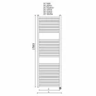 Elektrischer Handtuchwärmer für das vertikale Badezimmerdesign aus Stahl 300 W - Italo Viadurini