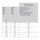 Elektrischer Handtuchwärmer für das vertikale Badezimmerdesign aus Stahl 300 W - Italo Viadurini