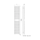 Elektrischer Handtuchwärmer aus Kohlenstoffstahl – weich Viadurini
