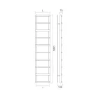 Hydraulischer Handtuchwärmer mit kreisförmigen Elementen, hergestellt in Italien – Erdbeere Viadurini