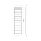 Hydraulischer Handtuchwärmer mit einfachen Linien aus Stahl, hergestellt in Italien – Pistazie Viadurini