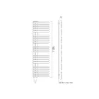 Hydraulischer Handtuchwärmer aus Kohlenstoffstahl, hergestellt in Italien – Sauerkirschen Viadurini