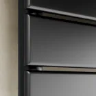 Hydraulischer Handtuchwärmer aus schwarzem Kohlenstoffstahl, hergestellt in Italien – Carezza Viadurini