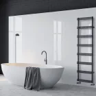 Gemischter Handtuchwärmer mit vertikalen Verteilern, hergestellt in Italien – Ingwer Viadurini