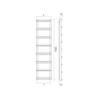 Gemischter Handtuchwärmer mit vertikalen Verteilern, hergestellt in Italien – Ingwer Viadurini