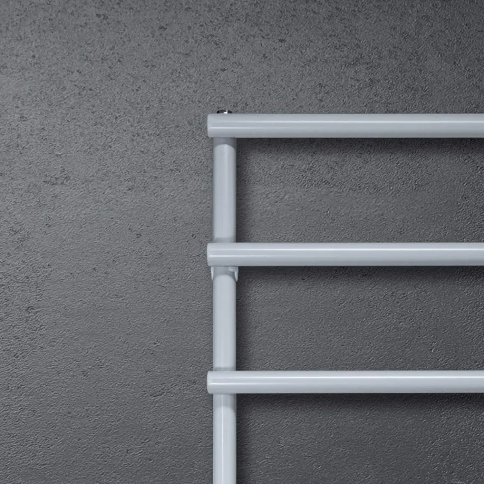 Gemischter Handtuchwärmer mit kreisförmigen Elementen, hergestellt in Italien – Erdbeere Viadurini