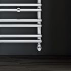 Gemischter Handtuchwärmer mit horizontalen Elementen, hergestellt in Italien – Amaretti Viadurini