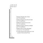 Einzelner hydraulischer Handtuchwärmer aus Kohlenstoffstahl Rost Made in Italy - Alan Viadurini