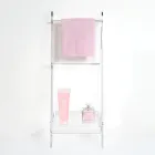 Weiße Handtuchleiter aus Plexiglas, hergestellt in Italien – Jamira Viadurini