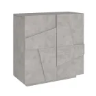 Indoor-Schuhschrank mit 2 Melamintüren Made in Italy - Naditza Viadurini