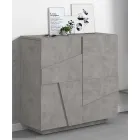 Indoor-Schuhschrank mit 2 Melamintüren Made in Italy - Naditza Viadurini