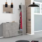 Indoor-Schuhschrank mit 2 Melamintüren Made in Italy - Naditza Viadurini