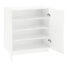 Schuhschrank für Wohnzimmer mit 2 Türen aus Melamin Made in Italy - Popilio Viadurini